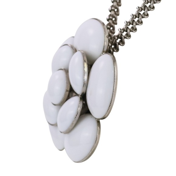 CHANEL White Logo Necklace - Picture 3 of 16